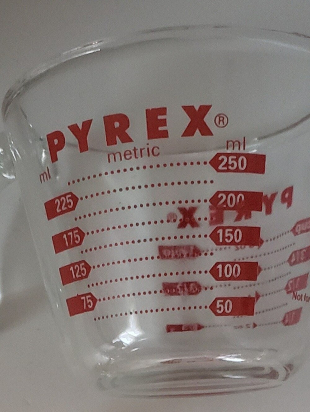 Vintage Pyrex 1 cup glass liquid measuring Cup i have 2 $15.00 each or 2 for $25